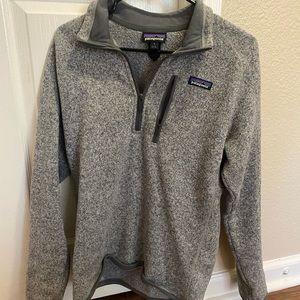 Mens small Patagonia 1/4 zip gray